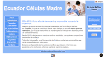 Tablet Screenshot of ecuadorcelulasmadre.com
